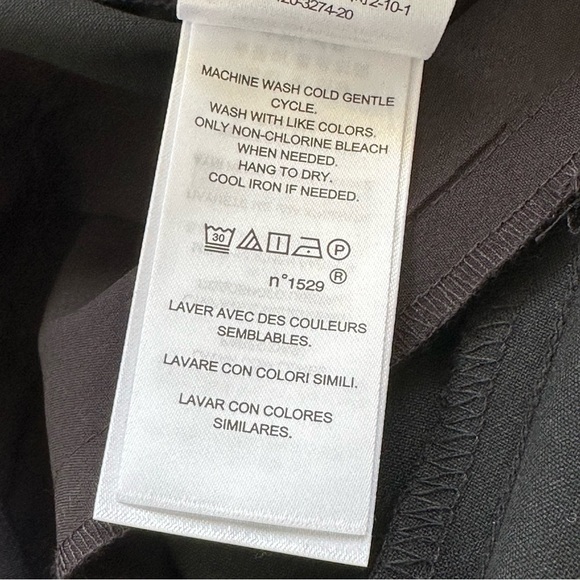 NEW LAUREN RALPH LAUREN Black Wide Leg Pants Cuffed Career Slacks Office Size 8 - Picture 11 of 11